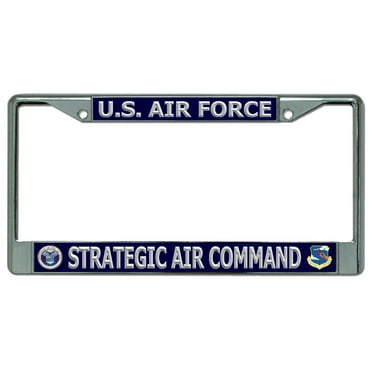 US UNITED STATES AIR FORCE MILITARY License Plate Frame Stainless 
